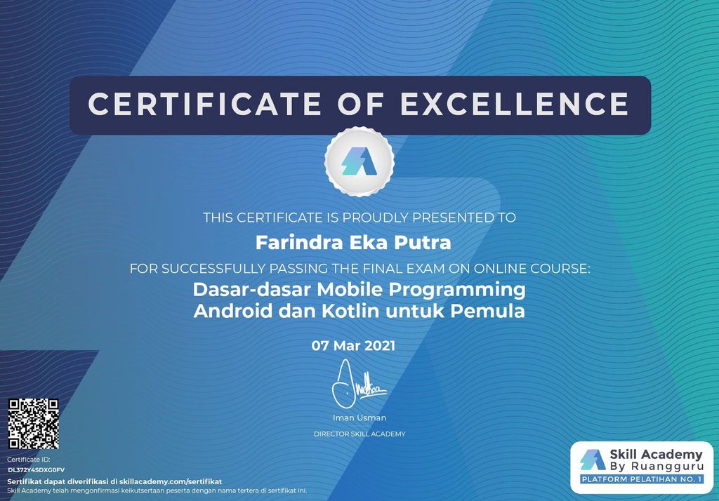 Farindra Skill Academy Andorid Kotlin